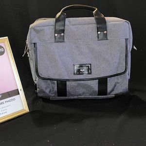 VanGoddy Black and Grey Laptop/Suitcase